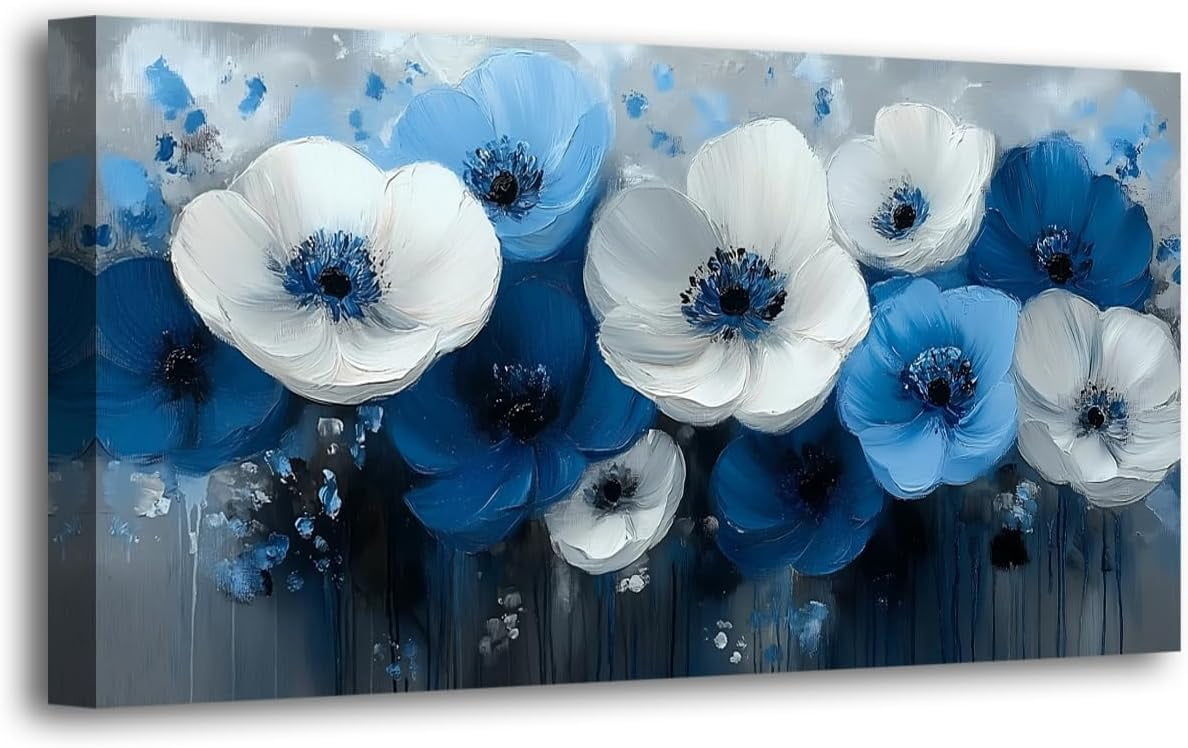 AEFER Abstract Orchids Pictures Canvas Wall Art for Living room Office ...