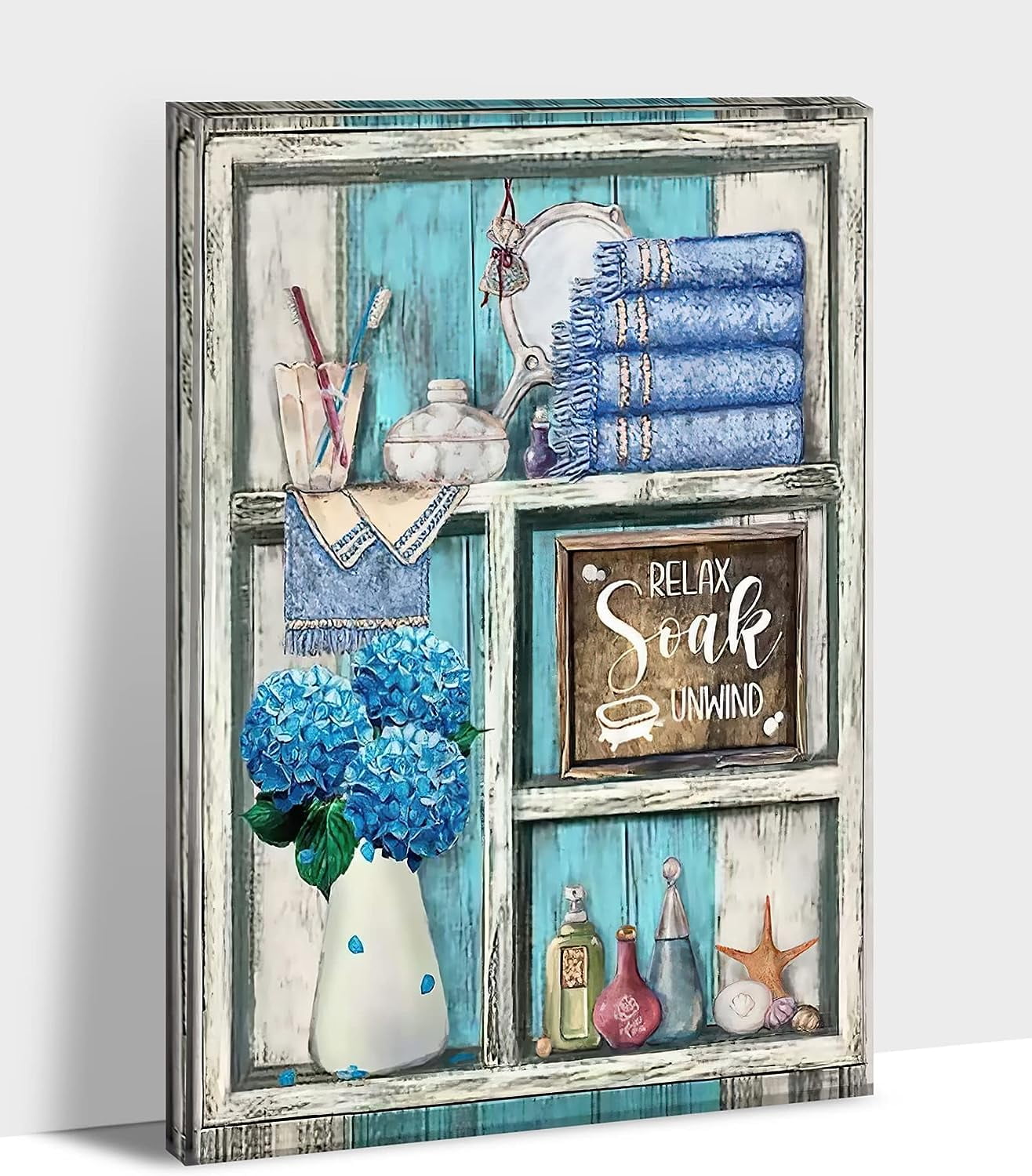 AEFER Bathroom Pictures for Wall - Farmhouse Bathroom Wall Art Decor ...