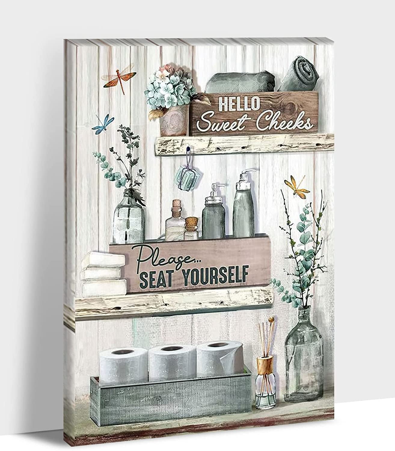 AEFER Bathroom Pictures for Wall - Farmhouse Bathroom Wall Art Decor ...