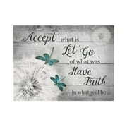 AEFER Black and White Dandelion Wall Art Teal Dragonfly Pictures Wall Decor Inspirational Quotes Canvas Painting Prints Modern Artwork Home Decoration for Room Unframe: 16x12inch(40x30cm)