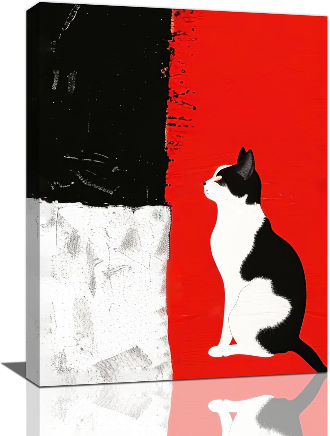 AEFER Cat Wall Art Cat Pictures Wall Decor Abstract Aesthetic Canvas aefer-cat-wall-art-cat-pictures-wall-decor-abstract-aesthetic-canvas