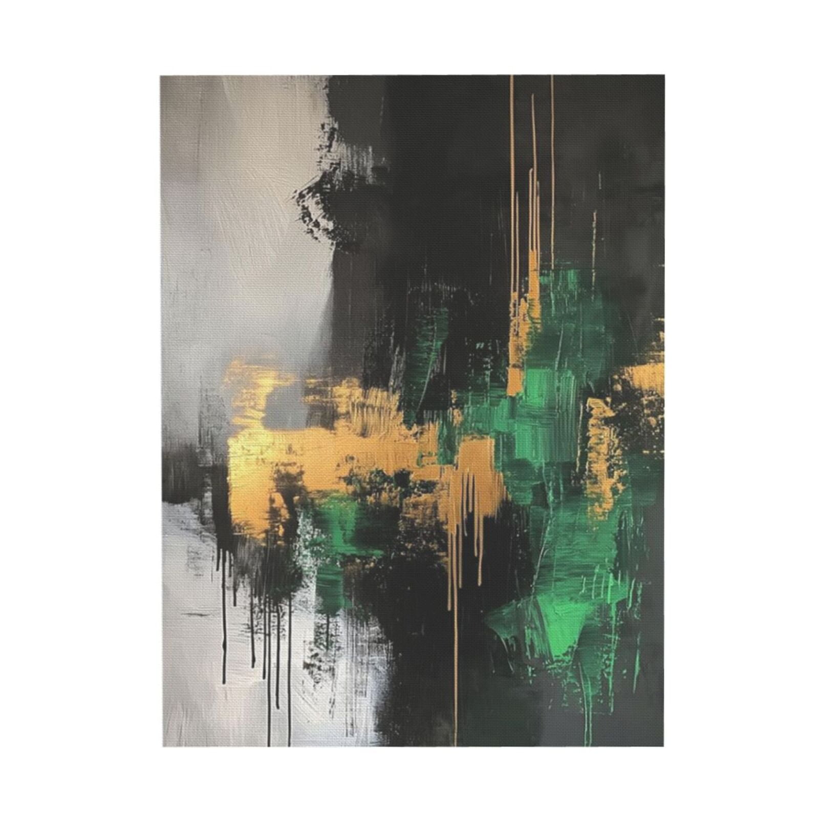 Black Gold And Gray Wall Art