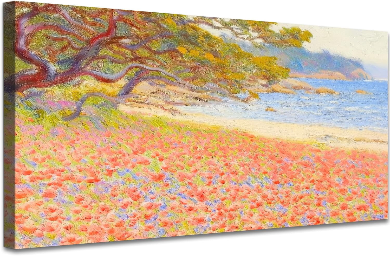 AEFER Flower Canvas Wall Art for Living Room - Nature Landscape Wall ...