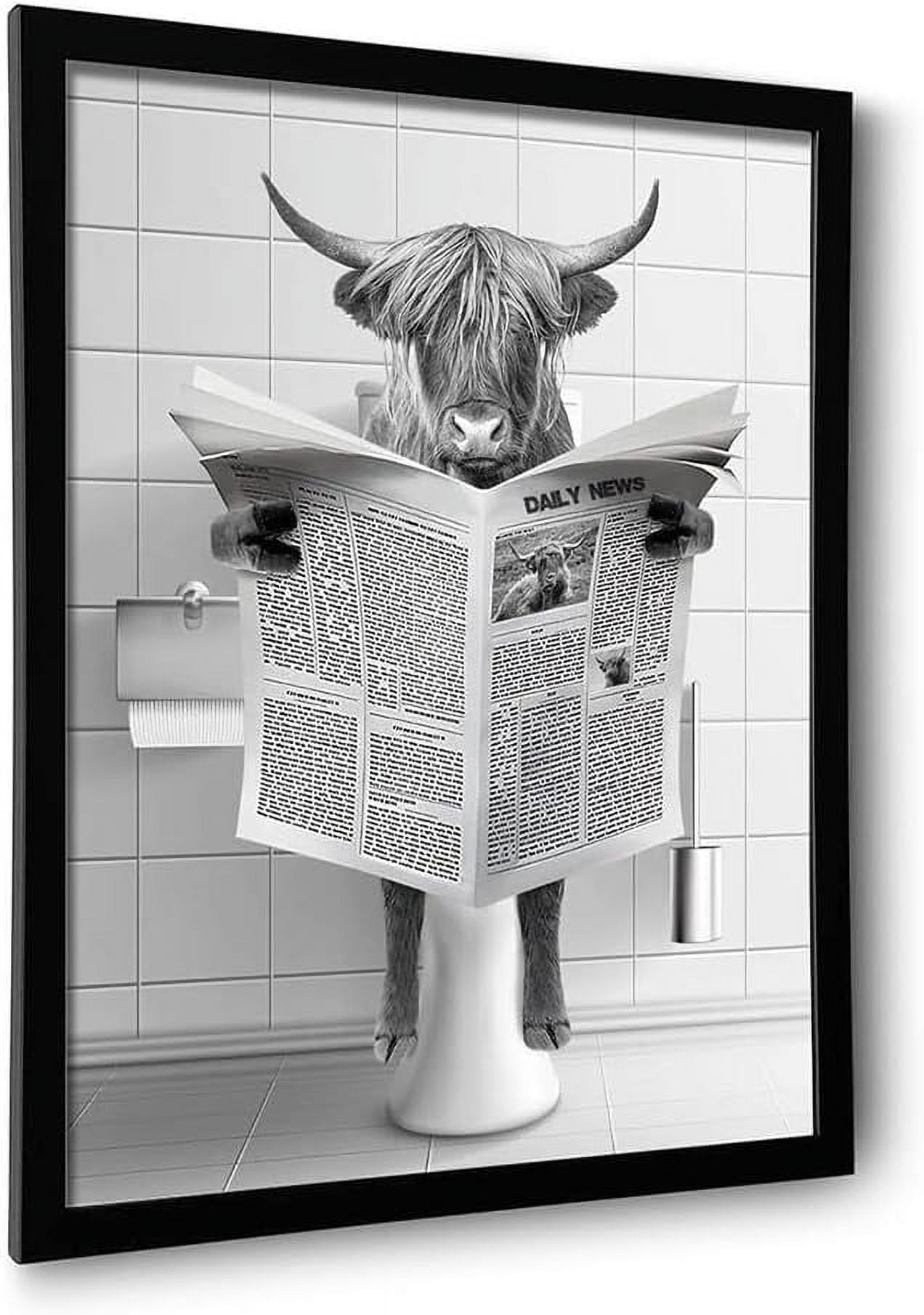 ASPORIC Canvas Print Wall Art Banksy Panda with Handguns on Wall Cities ...