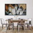 thumbnail image 1 of AEFER Wall Art Modern Living Room Bedroom Wall Decoration Canvas Painting Artwork for Home Decor Gold Brown Feather Picture Frame: 16x12inch(40x30cm), 1 of 6