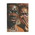thumbnail image 1 of AEFER Funny African American Bathroom Canvas Wall Art Humor Afrocentric Black Couple Unpleasant Smell Cover Nose Painting Pictures Wall Decor Print Artwork for Home Decor Unframe: 10x8inch(25x20cm), 1 of 6