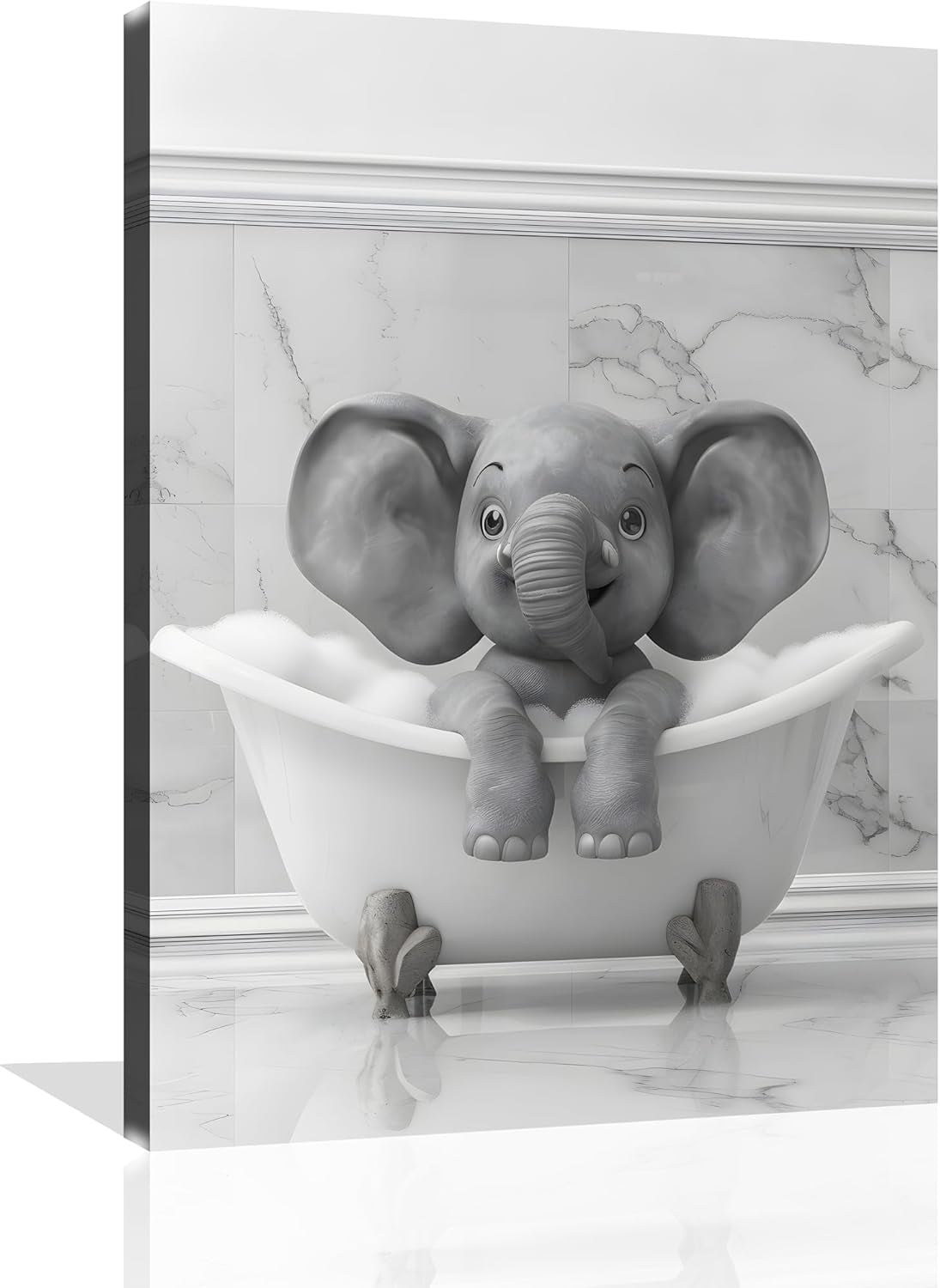 AEFER Funny Animal Bathroom Wall Art Funny Animal Bathroom Pictures ...