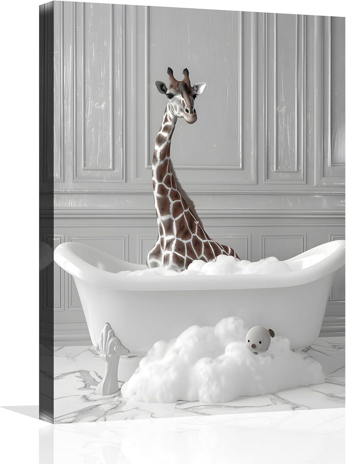 AEFER Funny Animal Bathroom Wall Art Funny Animal Bathroom Pictures ...