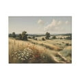 thumbnail image 1 of AEFER Gold Framed Vintage Wall Art, Farmhouse Decor Serene Fields Wildflowers Vintage Landscape Painting, Retro Pastoral Canvas Prints for Wall Decor, Small Bathroom Decor Wall Art 12x16in, 1 of 6