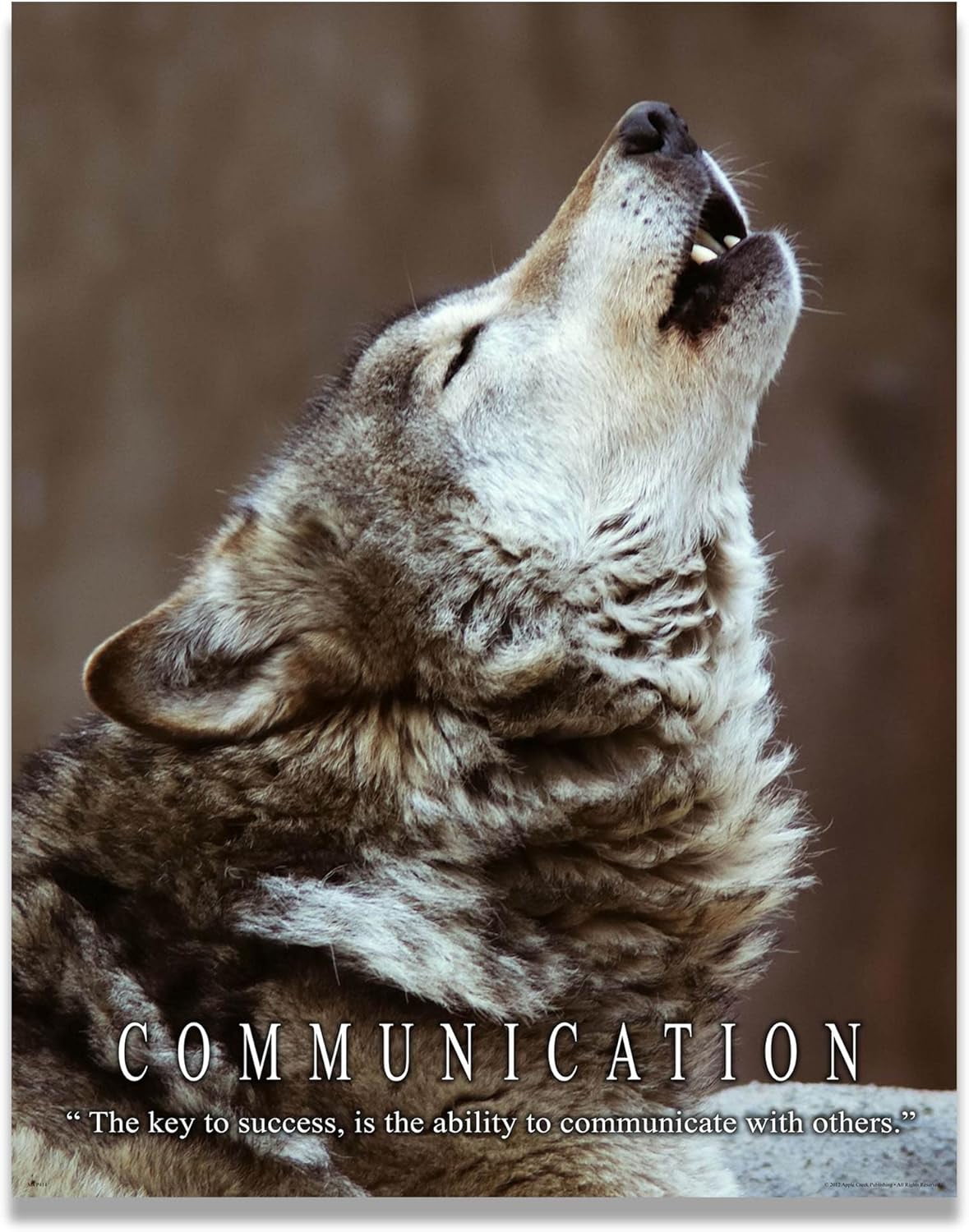 AEFER Gray Timber Wolf Motivational Poster Art Print 11x14 WWF Wildlife ...
