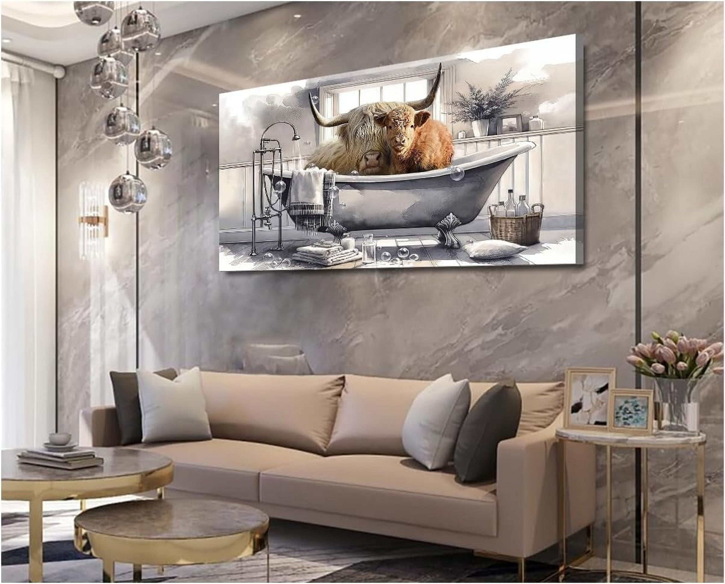 Upgrade Your 'Cattle' (Style 2) Canvas To 24x48 Inches (Free Shipping) main image 1