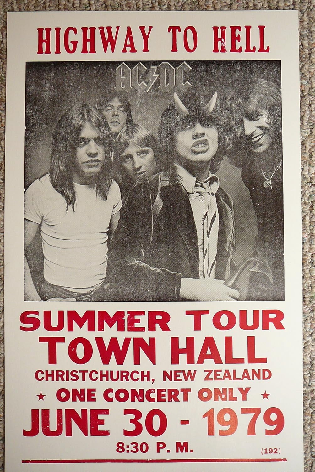 AEFER Highway to Hell AC/DC Summer Tour Poster Unframe: 12x18inch ...