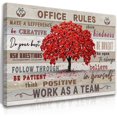 thumbnail image 1 of AEFER Inspirational Wall Art For Office Office Rules Canvas Wall Art Team Rules Motivation Positive Quotes Wall Decor Teamwork Wall Art Painting Prints for Home Office Frame: 11x14inch(28x36cm), 1 of 6