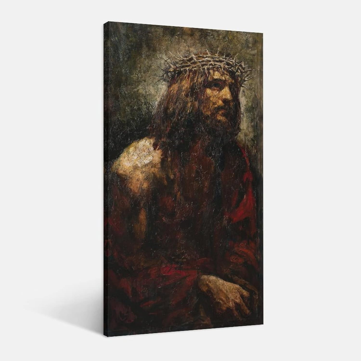 Aefer Jesus Christ Crown Of Thorns Poster Decorative Painting Canvas Wall Art Living Room