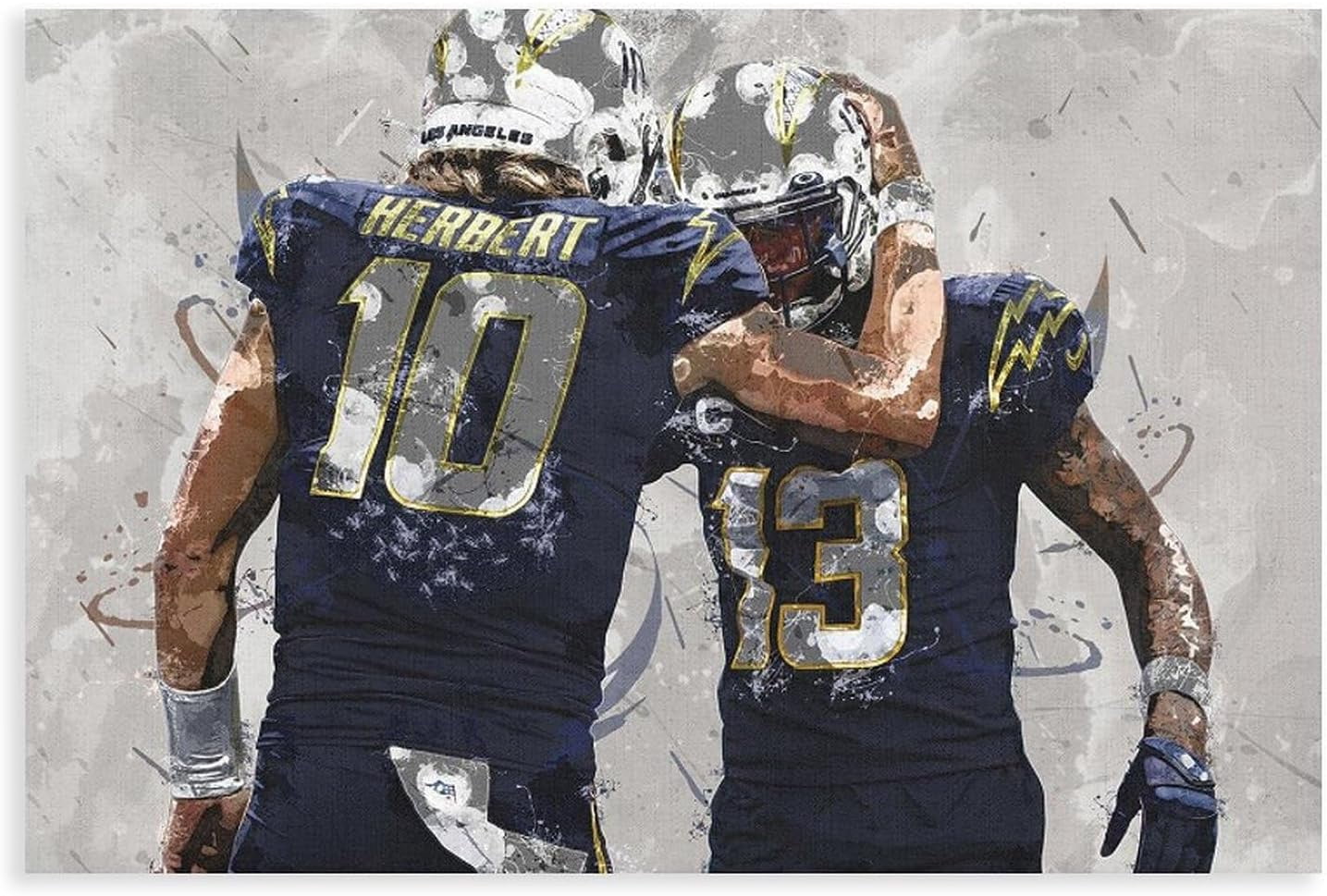 AEFER Justin Herbert Keenan Allen Canvas Poster Wall Art Decor Print ...