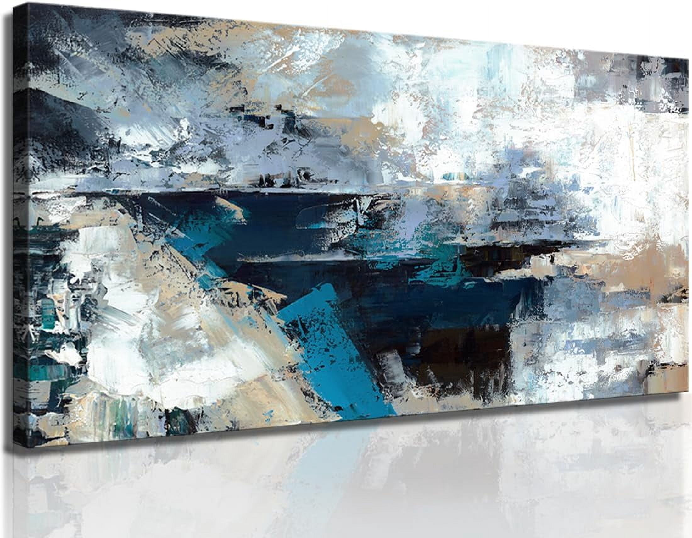 Framed Large Abstract Wall Art For Living Room