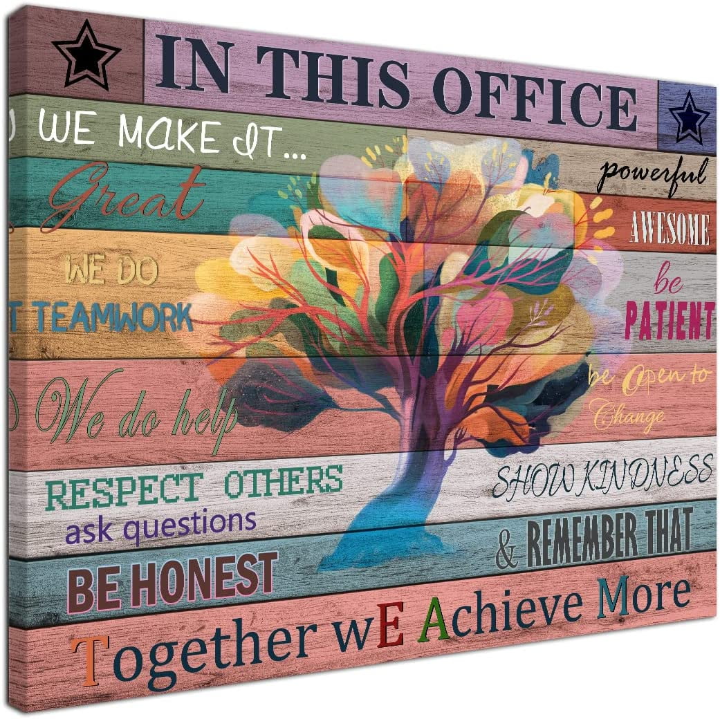 AEFER Office Inspirational Wall Decor for Women Motivational Poster ...