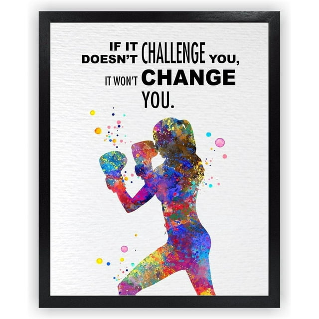 AEFER-Poster-Boxing-Training-Workout-Exercise-Woman-Girl-Challenge ...
