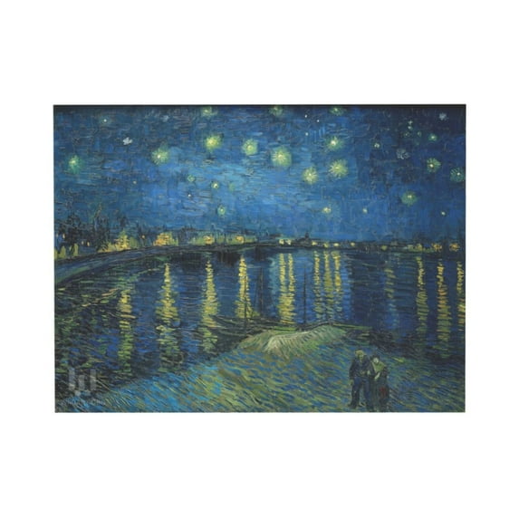 AEFER Starry Night Over the Rhone Canvas Prints Wall Art by Van Gogh Famous Oil Paintings Reproduction Extra Artwork Seascape Pictures for Bedroom Home Decor Unframe: 24x20inch(60x50cm)