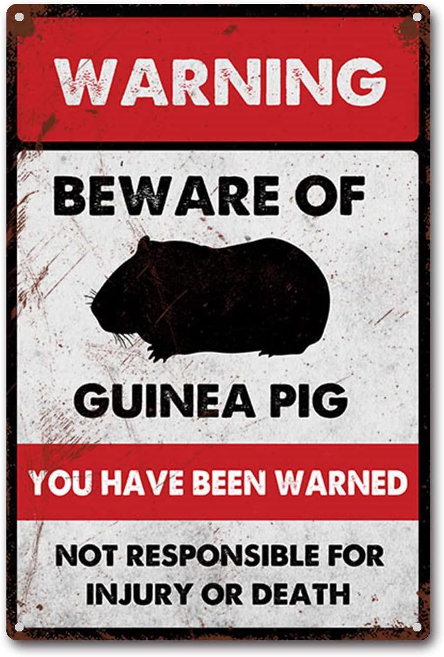 Vintage Garage Metal Sign - 8x12 Inch Rustic Man Cave Wall Decor With Pre-Drilled Holes