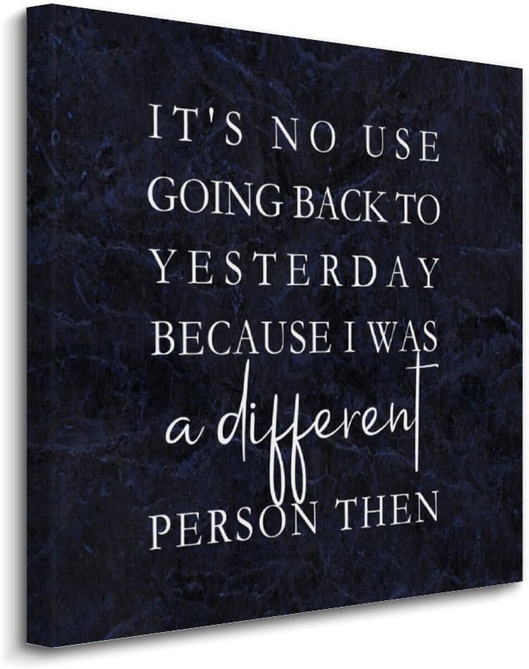 AEFER It's No Use Going Back to Yesterday Canvas Print Wall Art Paint ...