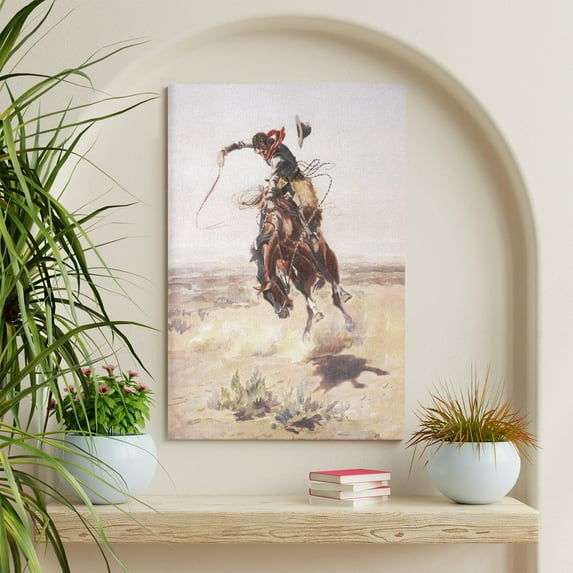 AEFER Vintage Western, Southwest Canvas, Western Art Prints Wall Decor, Western Cowboy Pictures Southwestern Artwork Prints Farmhouse Wall Decor for Western Decor Frame: 14x11inch(36x28cm)