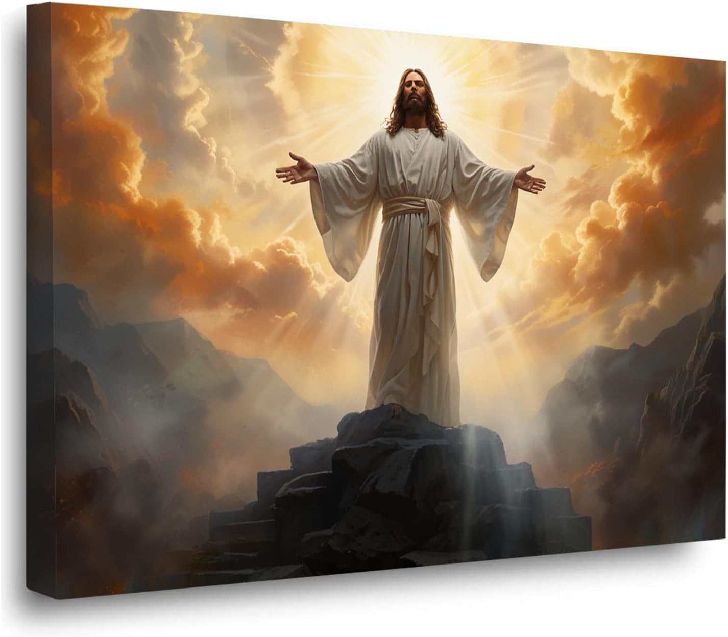 AEFER He is risen Jesus ascended Inspirational Wall Decor Christian ...