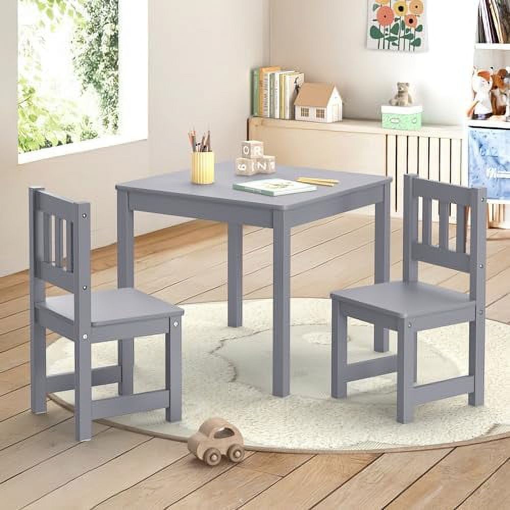 AEFRGHS Toddler Table and Chair Set Table and 2 Chair Set Table with Rubber Wood Legs for Children Toddler Table and Chairs for Bedroom Playroom Kid s Room Chocolate Walmart