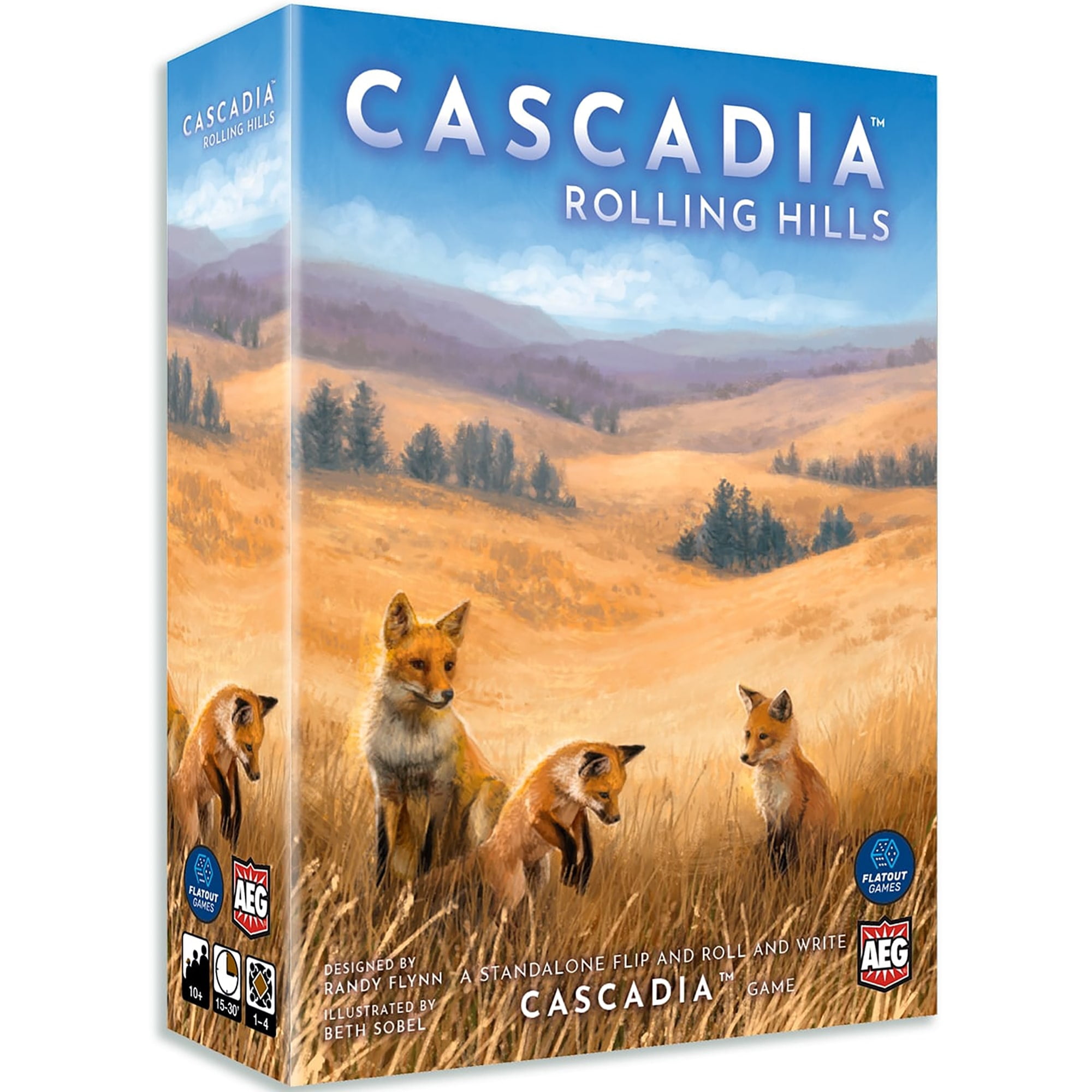 AEG & FlatOut Games | Cascadia: Rolling Hills Roll & Write Puzzly Dice Game | Explore The Pacific Northwest, Build Ecosystems | Ages 10+ | 1-4 Players AEG & FlatOut Games | Cascadia: Rolling Hills Roll & Write Puzzly Dice Game | Explore The Pacific Northwest, Build Ecosystems | Ages 10+ | 1-4 Players