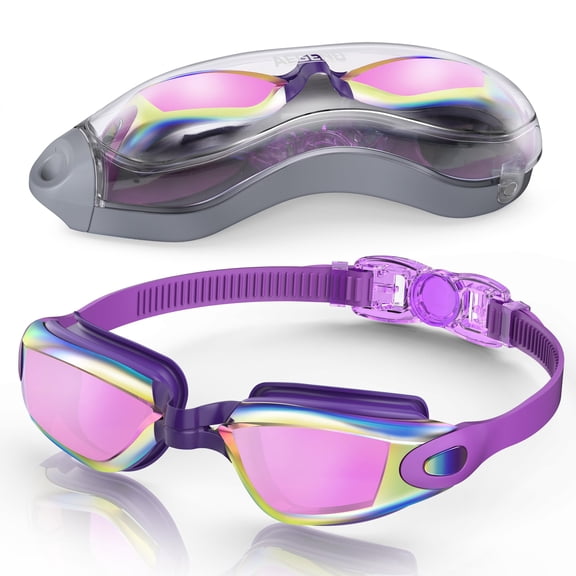 AEGEND Adult Swim Goggles, Soft Fit with Anti‑Fog and UV Protection, 1 Pack
