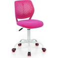 thumbnail image 1 of AEGFKD Kids Desk Chair, Adjustable Children Study Chair, Swivel Armless Mesh Task Office Chair, Computer Desk Chair with Adjustable Height & Lumbar Support, Rose，15.5D x 16W x 34H in, 1 of 8