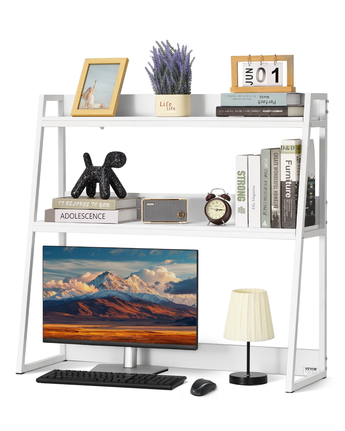 AEGFKDMulti functional desktop bookshelf, desktop storage and ...