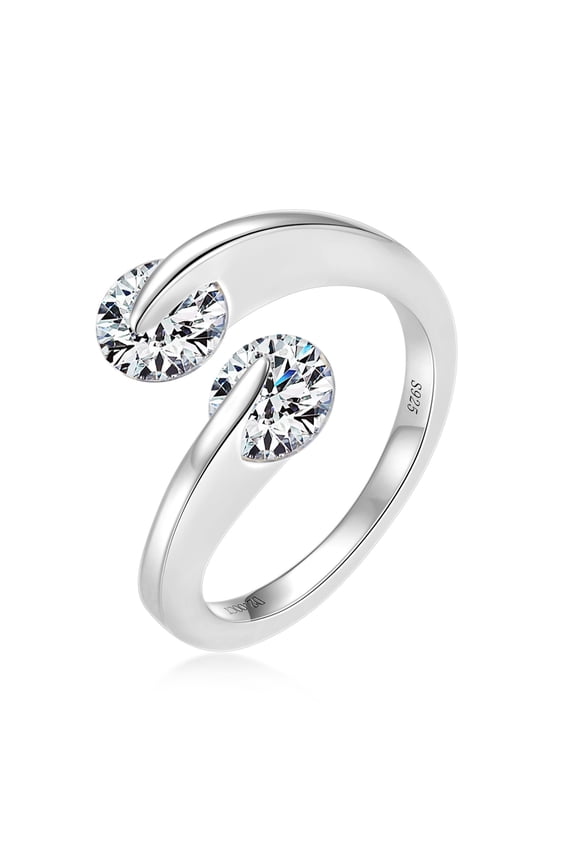 Minimalist 2CT D Color VVS1 Moissanite Wedding Ring – 18k Gold Over Silver Shining Eternal Women's Ring for Anniversary Engagement