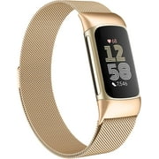AEL Metal Mesh Loop Band - Adjustable Stainless Steel Strap for High-Performance Activity Trackers Fits Select Models 6/5, Men & Women