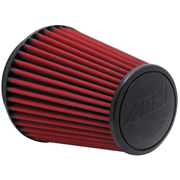 AEM Dryflow Universal Engine Air Filter: Washable, Multi-Layer Protection, Engineered to Boost Horsepower, AEM-21-2100DK