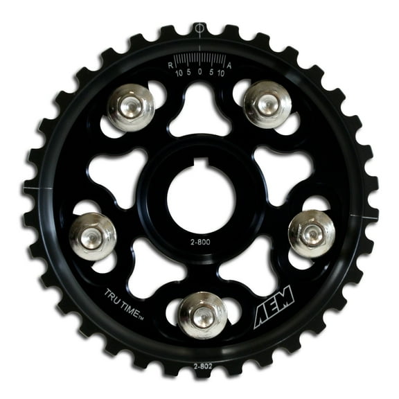AEM 23-802BK Tru-Time Adjustable Cam Gear - Black