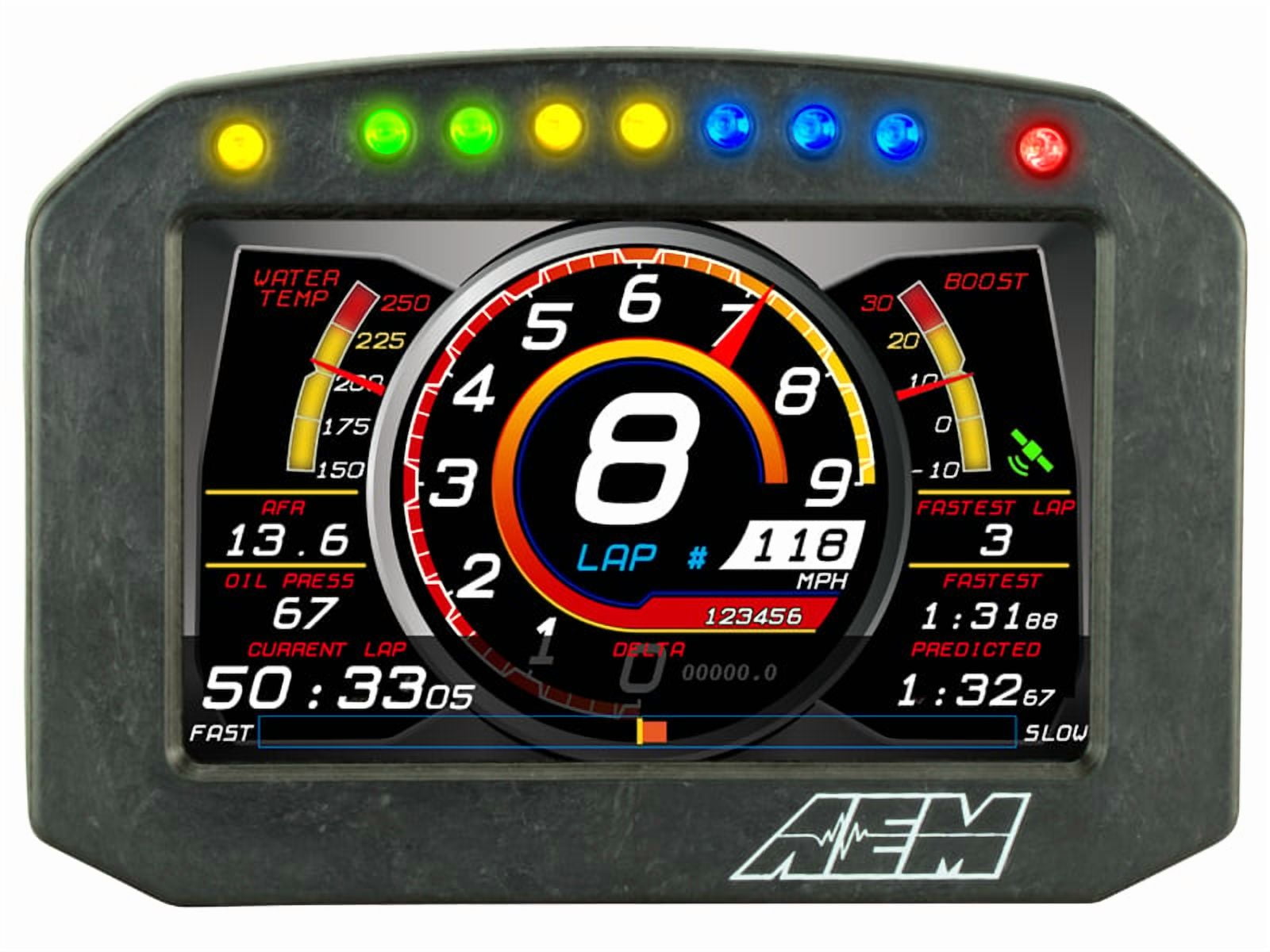 AEM 30-5601F CD-5LF Flat Panel Digital Dash Display