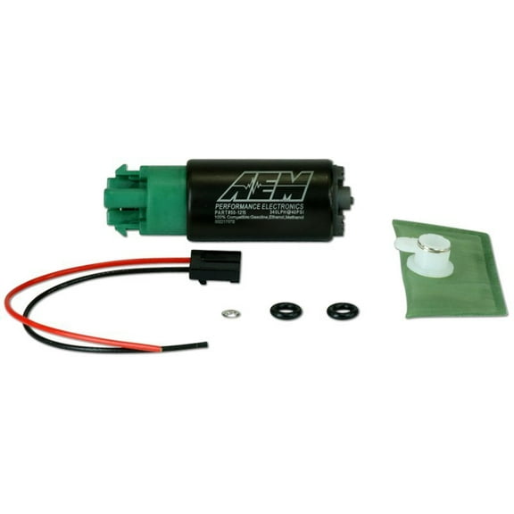 AEM 50-1215 High Flow In-Tank Fuel Pump 340LPH - 65mm with hooks, Offset Inlet