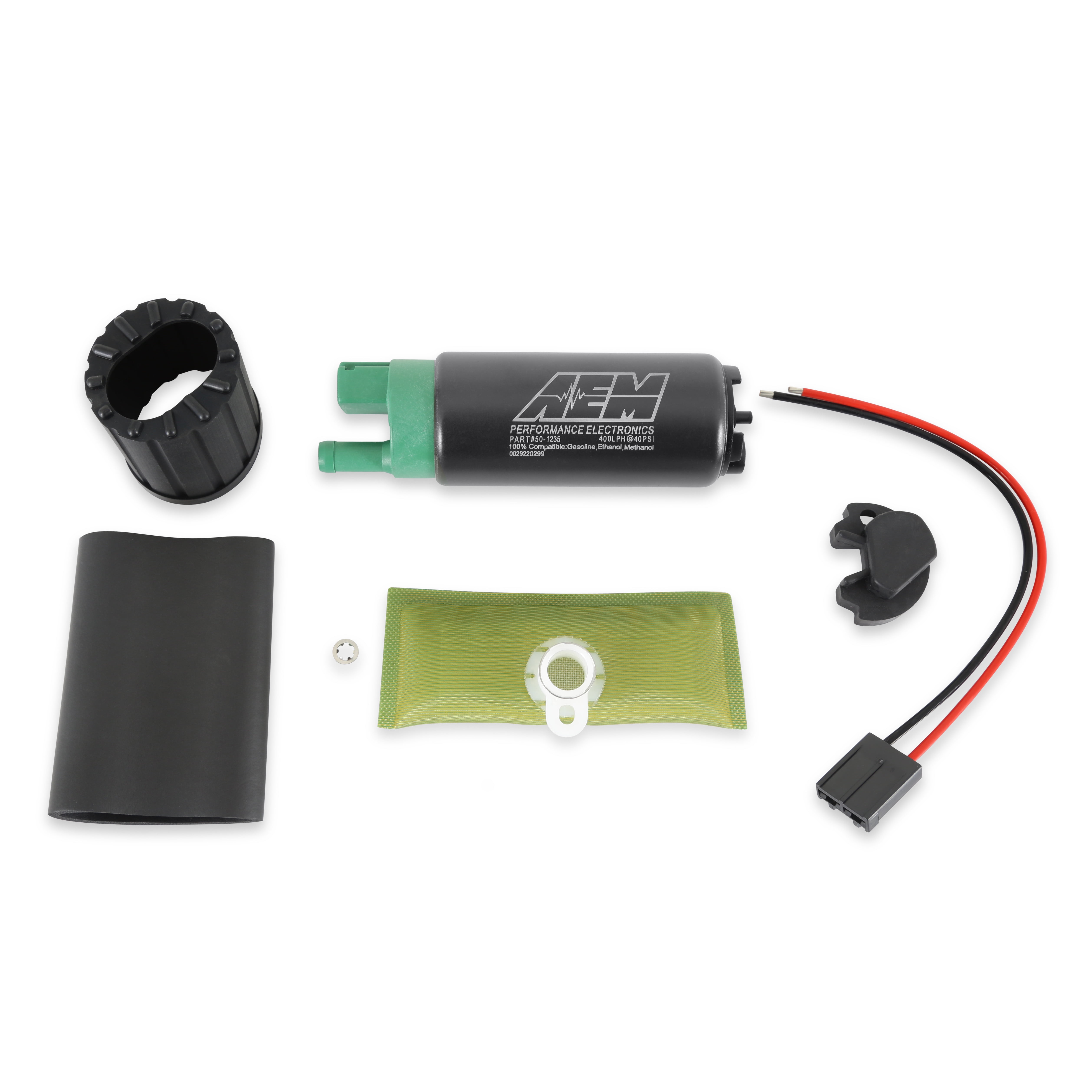 AEM EFI Fuel Pump Kit Barbed Fittings 5/16 AEM EFI Fuel Pump Kit Barbed Fittings 5/16