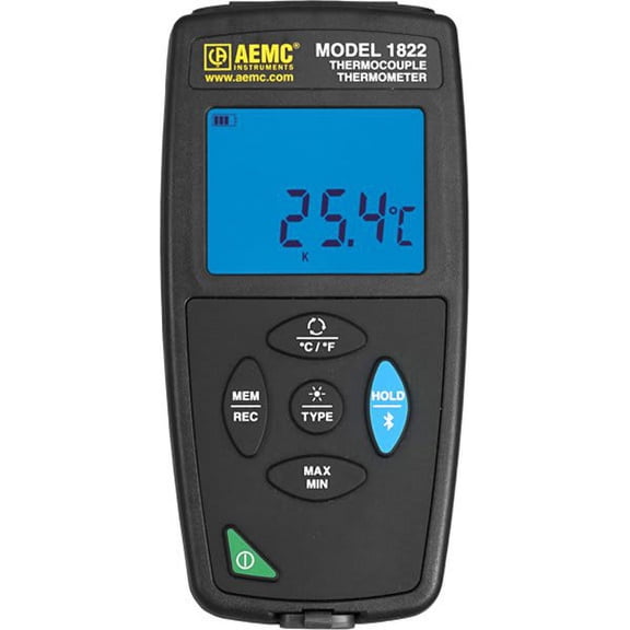 AEMC 1822 Thermocouple Thermometer Datalogger, dual channel
