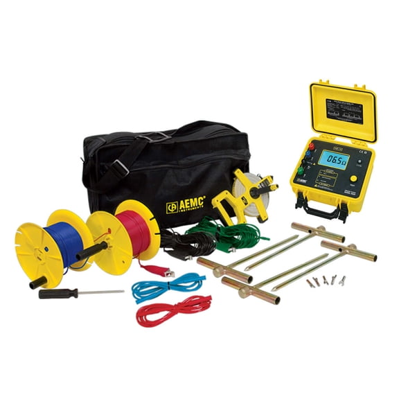 AEMC 2135.20 Ground Resistance Tester Model 4620 Kit