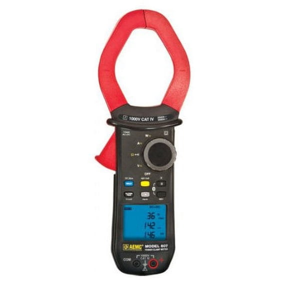 AEMC 607 Power Clamp Meter/Data Logger, 1000 V AC/DC, 2000 A AC/3000 A DC