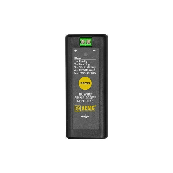 AEMC SL10 - Simple Logger (Voltage, 100mVDC)