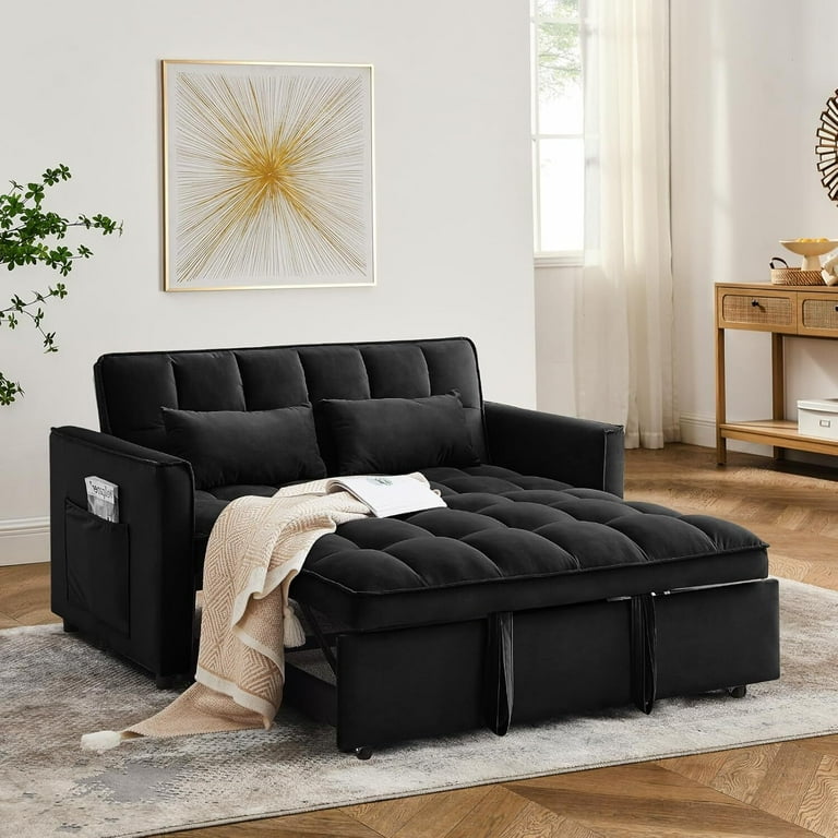 2 In 1 Folding Couch Bed MAXYOYO Convertible Sofa Bed - Pull Out ...