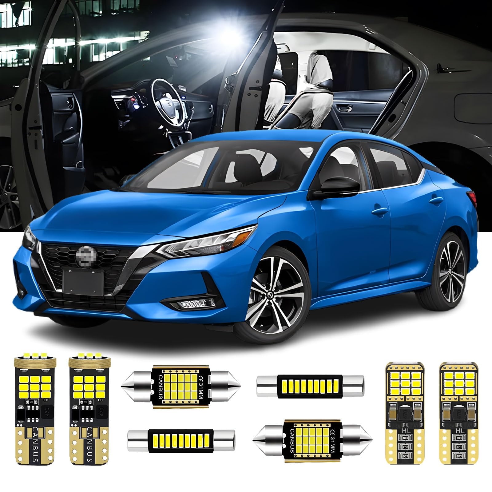 AENVTOL White LED Interior Light Kit For Dodge Ram 1500/2500/3500 2003-2008 - 15 Bulbs + Tool - View #2