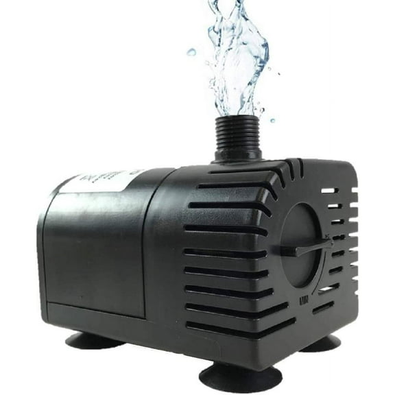 AEO Dry-run Protection 12V-24V DC Brushless Submersible Water Pump, 410GPH, for Solar Fountain, Fish Pond, and Aquarium