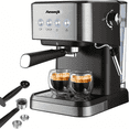 thumbnail image 1 of AEOMJK Semi-Automatic Espresso Machine,20 Bar Pressure,1.5L Removable Water Tank,Design for Cappuccino & Latte Making, Coffee Brewing, 1 of 9