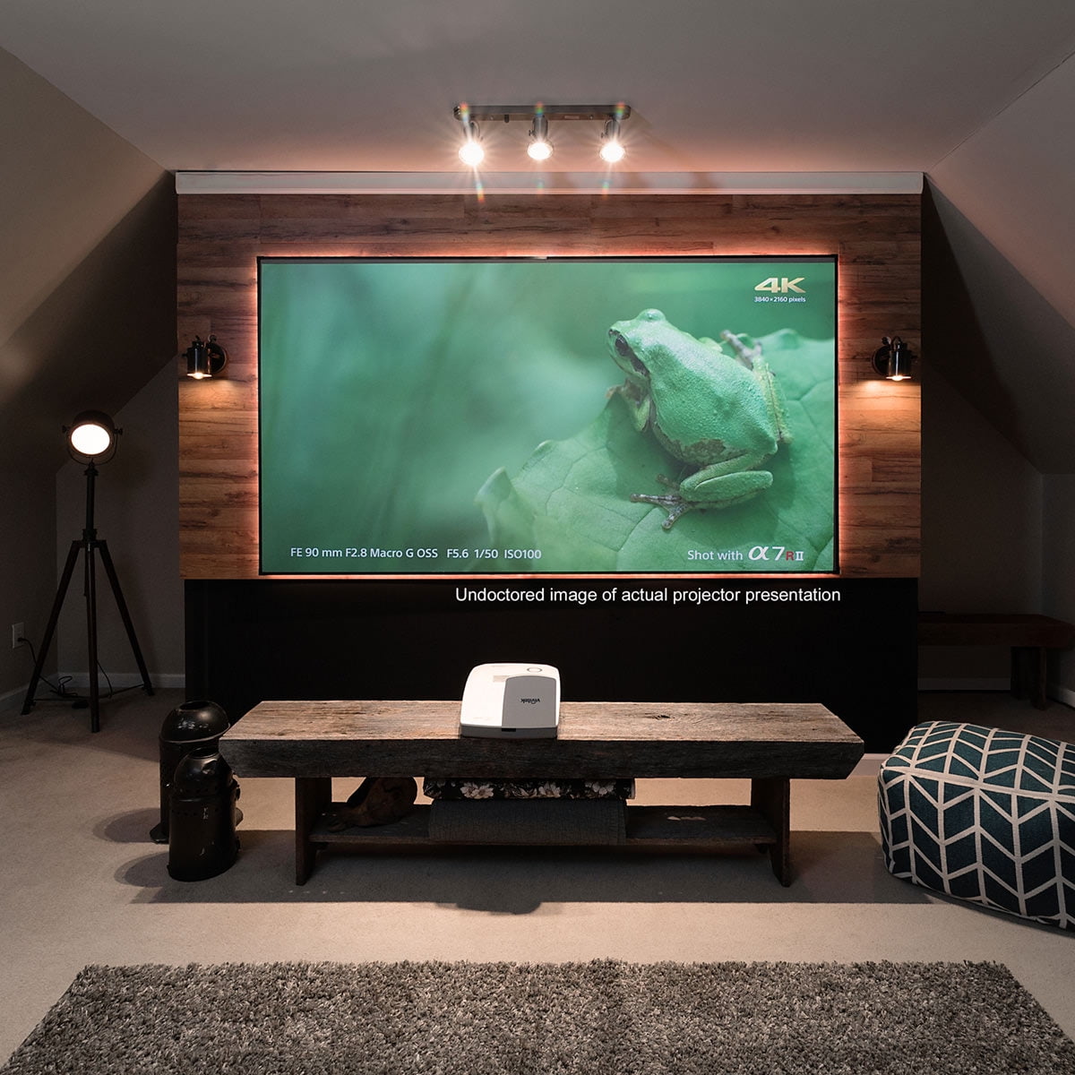 AEON CLR, 90" Diag 169, Edge Free Fixed Frame Projector Screen
