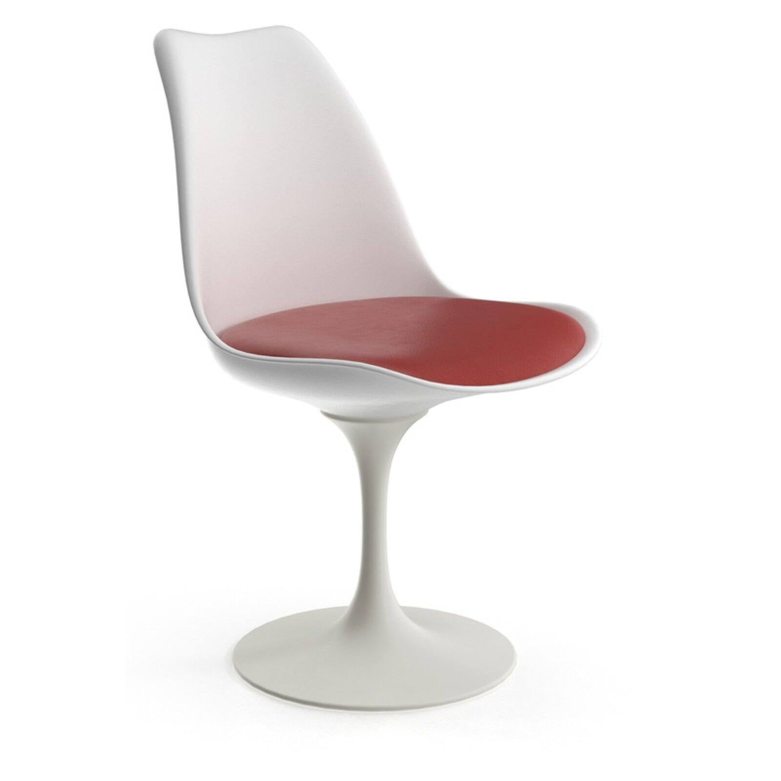 AEON Furniture Euro Home Maggie Side Chair in White and Red