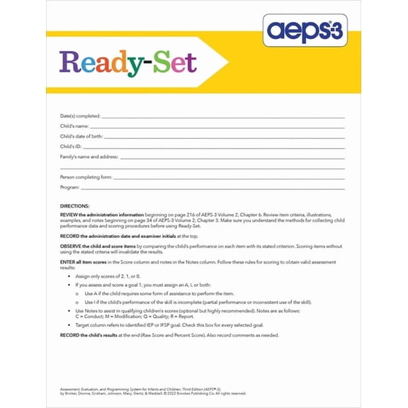 AEPS-3 Ready-Set (Edition 3) (Other)
